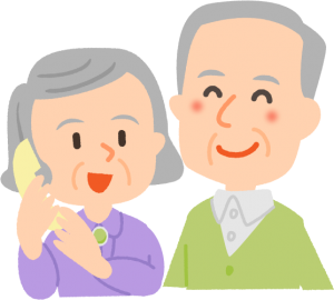 孫と電話