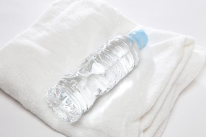 タオルと水