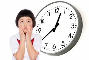 時間(時計)を見られるよう