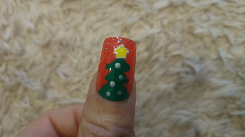 クリスマスツリー ネイルチップ