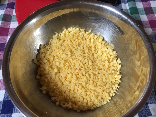 雪だるまケーキの生地